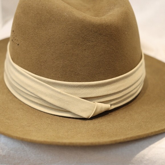 Banana Republic Vintage Safari Wool Fur Felt Fedora Rare Collectible Hat main image 10